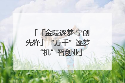 「金陵逐梦·宁创先锋」“万千”逐梦 “机”智创业