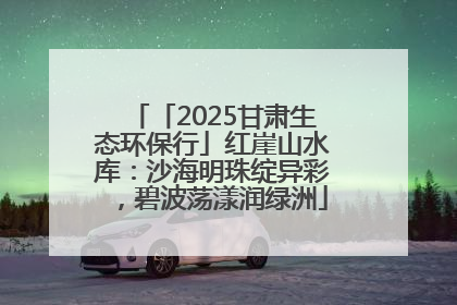 「2025甘肃生态环保行」红崖山水库：沙海明珠绽异彩，碧波荡漾润绿洲