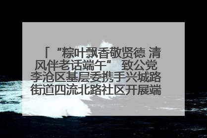 “粽叶飘香敬贤德 清风伴老话端午” 致公党李沧区基层委携手兴城路街道四流北路社区开展端午节主题活动