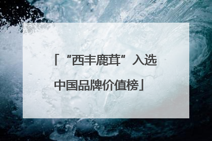 “西丰鹿茸”入选中国品牌价值榜