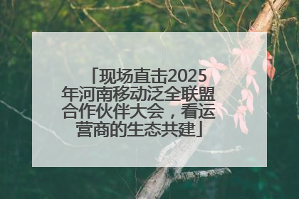 现场直击2025年河南移动泛全联盟合作伙伴大会，看运营商的生态共建