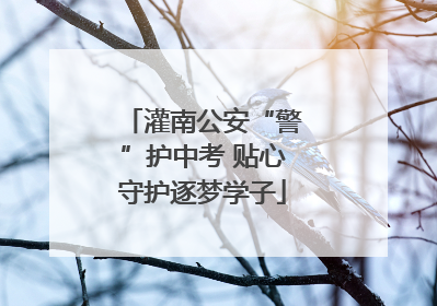 灌南公安“警”护中考 贴心守护逐梦学子