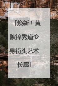 焕新！黄陂锦秀道变身街头艺术长廊