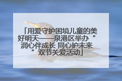 用爱守护困境儿童的美好明天——泉港区举办“润心伴成长 同心护未来”双节关爱活动