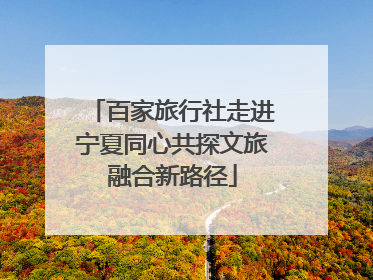 百家旅行社走进宁夏同心共探文旅融合新路径