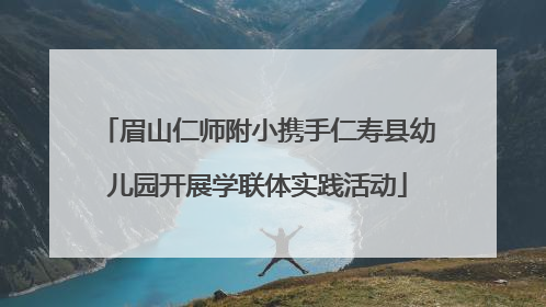 眉山仁师附小携手仁寿县幼儿园开展学联体实践活动