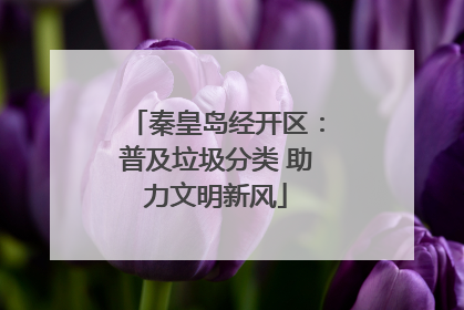 秦皇岛经开区：普及垃圾分类 助力文明新风