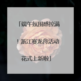 端午氛围感拉满！浙江赛龙舟活动花式上新啦