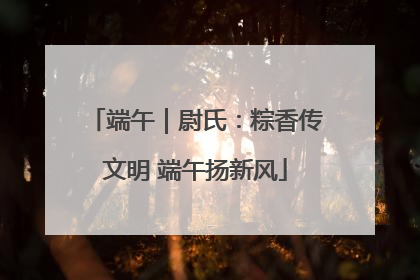 端午｜尉氏：粽香传文明 端午扬新风