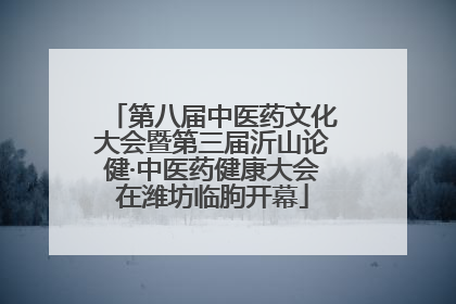 第八届中医药文化大会暨第三届沂山论健·中医药健康大会在潍坊临朐开幕