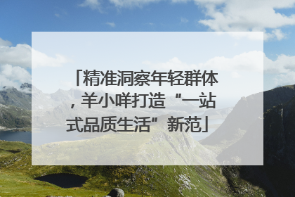 精准洞察年轻群体，羊小咩打造“一站式品质生活”新范