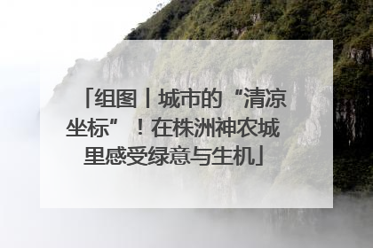 组图丨城市的“清凉坐标”！在株洲神农城里感受绿意与生机