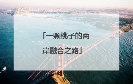 一颗桃子的两岸融合之路