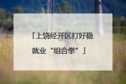 上饶经开区打好稳就业“组合拳”