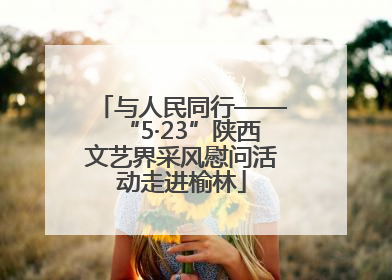 与人民同行——“5·23”陕西文艺界采风慰问活动走进榆林
