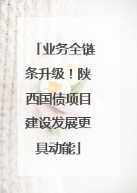 业务全链条升级！陕西国债项目建设发展更具动能