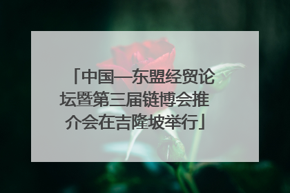 中国—东盟经贸论坛暨第三届链博会推介会在吉隆坡举行