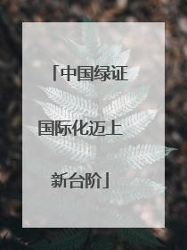 中国绿证国际化迈上新台阶