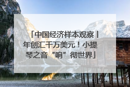 中国经济样本观察丨年创汇千万美元！小提琴之音“响”彻世界