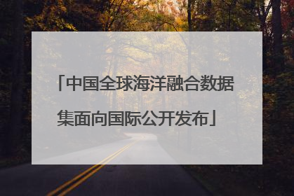 中国全球海洋融合数据集面向国际公开发布