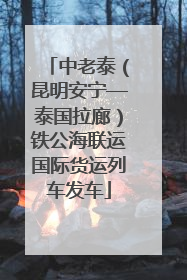 中老泰（昆明安宁—泰国拉廊）铁公海联运国际货运列车发车