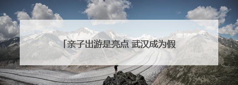 亲子出游是亮点 武汉成为假期铁路运输全国十大热门城市