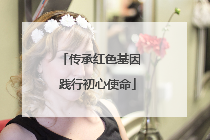 传承红色基因 践行初心使命