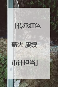 传承红色薪火 赓续审计担当