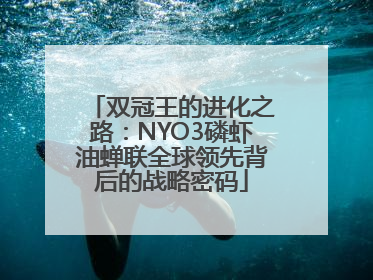 双冠王的进化之路：NYO3磷虾油蝉联全球领先背后的战略密码