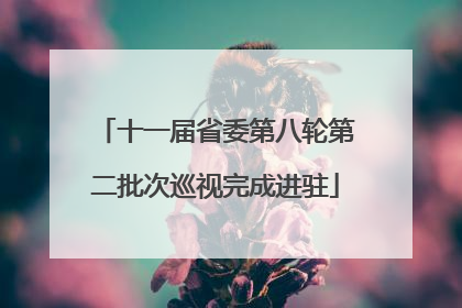 十一届省委第八轮第二批次巡视完成进驻