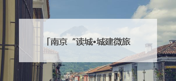 南京“读城•城建微旅行”首站走进颐和路