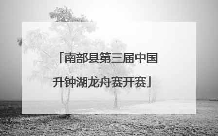 南部县第三届中国升钟湖龙舟赛开赛