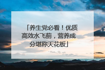 养生党必看！优质高效水飞蓟，营养成分堪称天花板