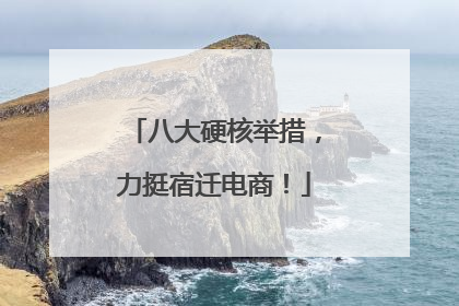 八大硬核举措，力挺宿迁电商！
