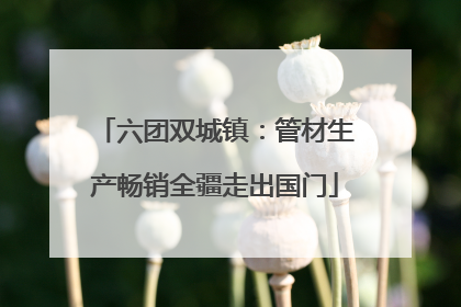 六团双城镇：管材生产畅销全疆走出国门