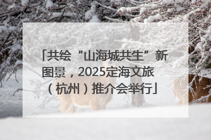 共绘“山海城共生”新图景，2025定海文旅（杭州）推介会举行