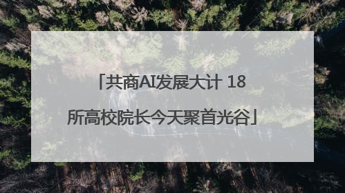 共商AI发展大计 18所高校院长今天聚首光谷