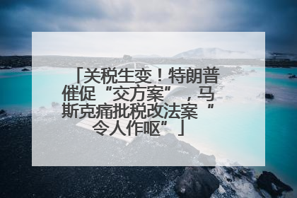 关税生变！特朗普催促“交方案”，马斯克痛批税改法案“令人作呕”