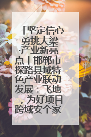 坚定信心 勇挑大梁·产业新亮点丨邯郸市探路县域特色产业联动发展：飞地，为好项目跨域安个家