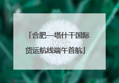 合肥—塔什干国际货运航线端午首航