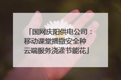 国网庆阳供电公司：移动课堂播撒安全种 云端服务浇灌节能花