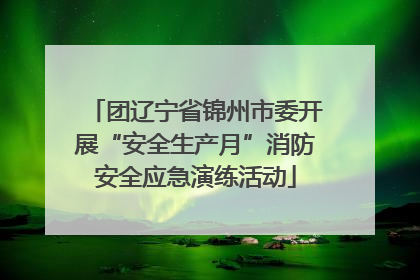 团辽宁省锦州市委开展“安全生产月”消防安全应急演练活动
