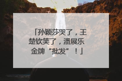 孙颖莎哭了，王楚钦笑了，潘展乐金牌“批发”！