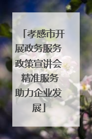 孝感市开展政务服务政策宣讲会 精准服务助力企业发展