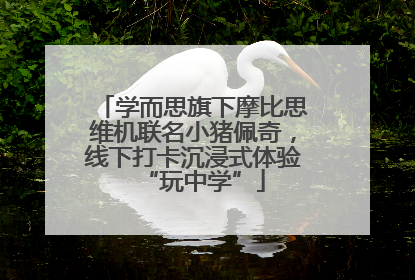 学而思旗下摩比思维机联名小猪佩奇，线下打卡沉浸式体验“玩中学”