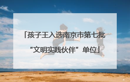 孩子王入选南京市第七批“文明实践伙伴”单位