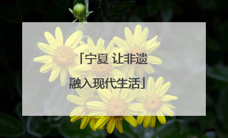 宁夏 让非遗融入现代生活
