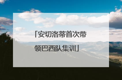 安切洛蒂首次带领巴西队集训