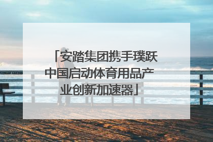 安踏集团携手璞跃中国启动体育用品产业创新加速器