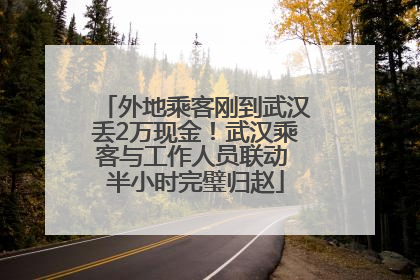 外地乘客刚到武汉丢2万现金！武汉乘客与工作人员联动 半小时完璧归赵
